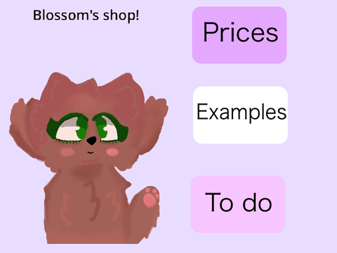 Blossom’s Art shop ( please OrDer!)