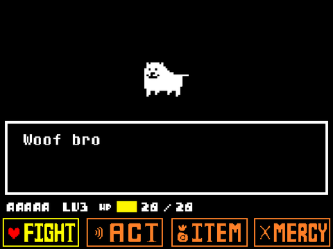 Undertale Doggo Fight