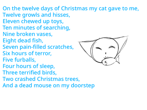 The Twelve Days of Christmas—Cat Version