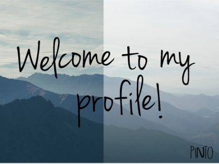 Welcome to my Profile