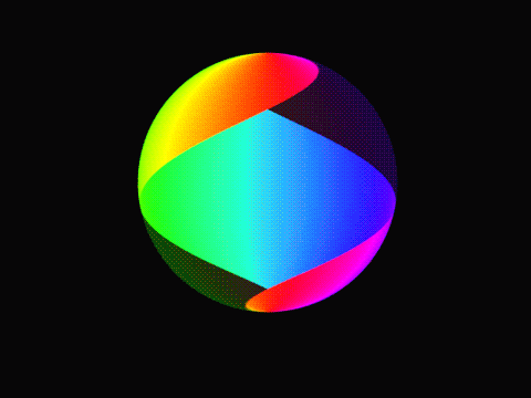 Spinning Rainbow Ball