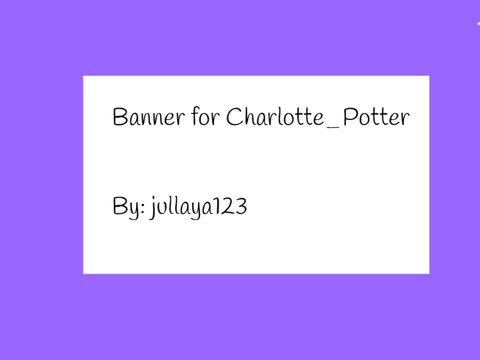 Banner for Charlotte_Potter