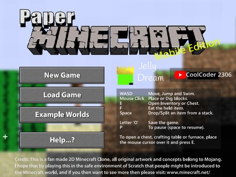 Paper Minecraft mobile new textures