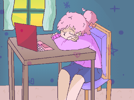 Late night Studying