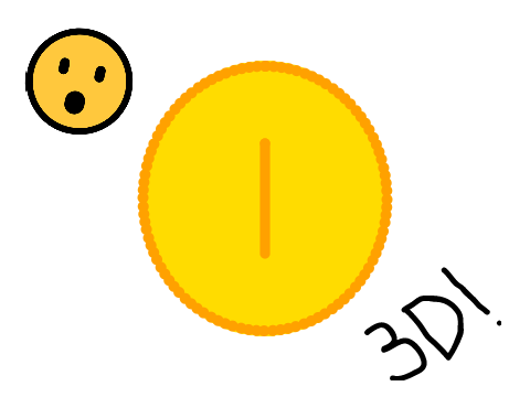 Super Mario's 3D coin