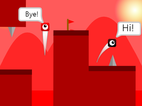 Volcano! A multiplayer scrolling platformer
