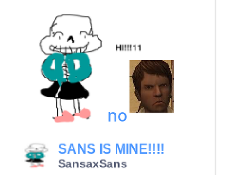 SanSaxSans sans is not yours your not in the wiki