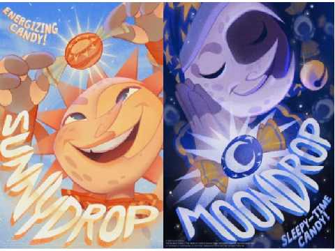 Moon drop and Sunnydrop