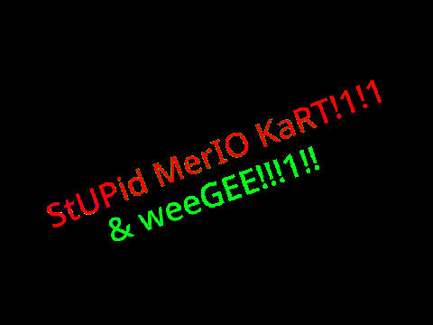StUPid MerIO KaRT W/ NeW TRacKS!1!1