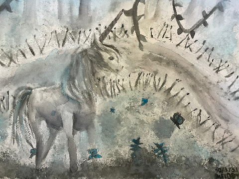 Unicorn - Watercolor