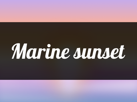 Marine sunset - Water lesson by 0rbital