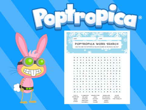 Poptropica word search