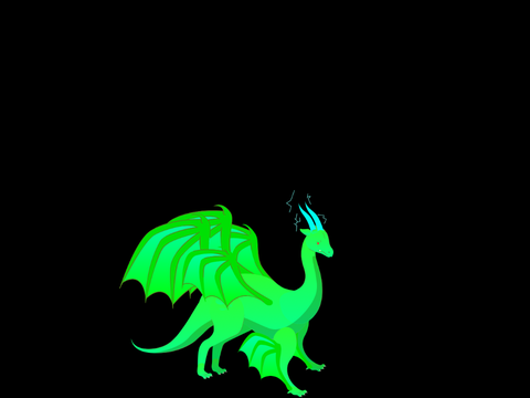 雷電龍　Lightning Dragon（6枚羽）