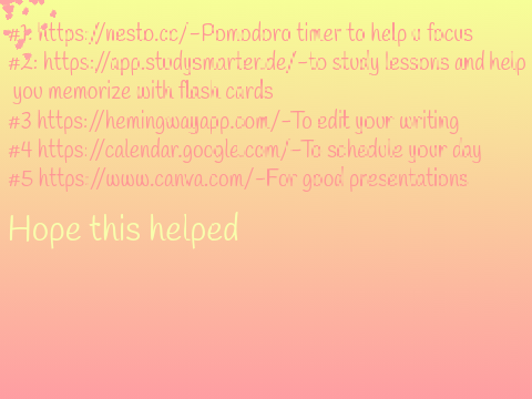 Good websites to help u study
