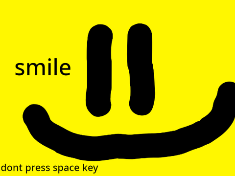 SMILE :) *DON'T PRESS THE SPACE KEY...*