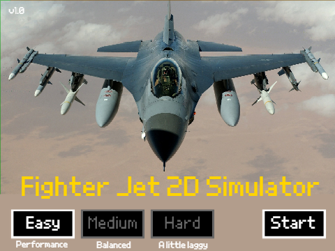 Fighter Jet 2D Simulator