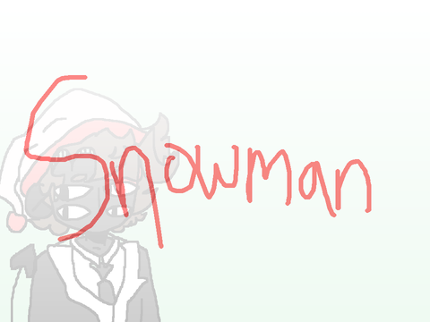 Snowman. UNFINISHED