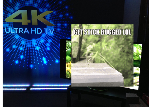 Getting stickbugged in 4K ULTRA HD TV