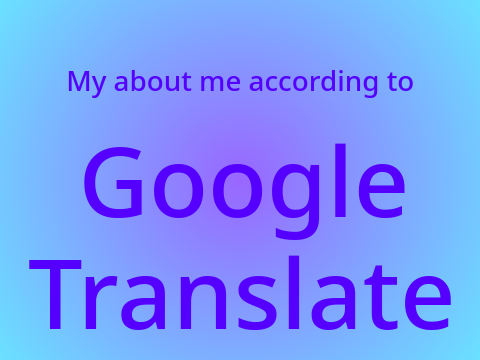 google translate my bio