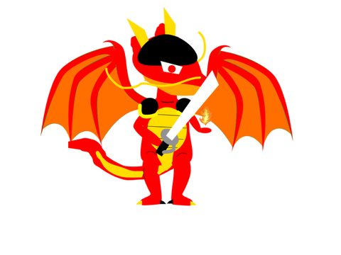 初めて描いたドラゴン的な？