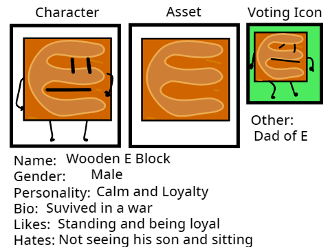 Wooden E Block