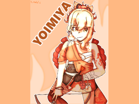 Yoimiya Drawing