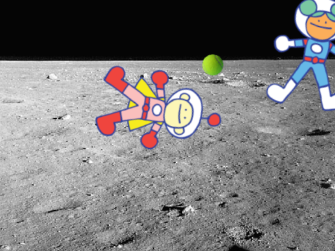 spinning in space