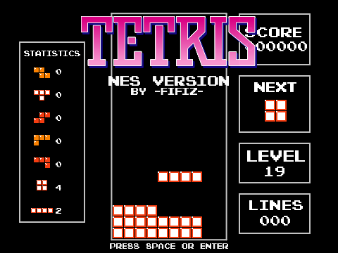 ☁️ NES Tetris! v1.2 - The Remake (2 Year Special)    #games #cloud copy