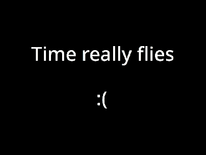 Time flies almost like Made in Heaven..?