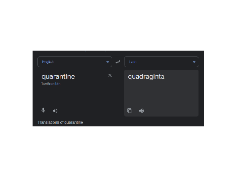 a latin quarantine