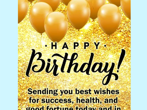 Today is my birthday.