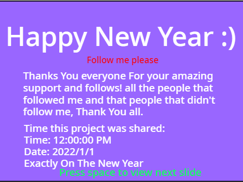 Happy New Year :)