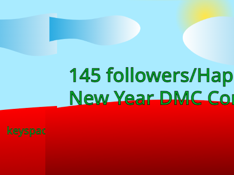 145 followers/Happy New Year DMC Contest