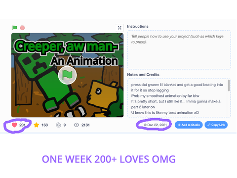 200+ loves in a week?!?!?!