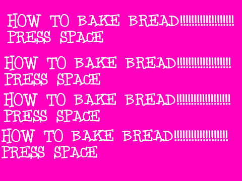 Lets bake something! 