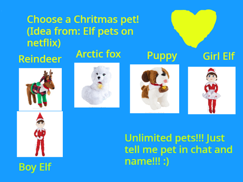 Choose a Christmas pet!