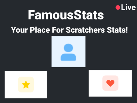 FamousStats v1.5 || Your Place For Scratchers Stats || #All #Music #Stories #Animations