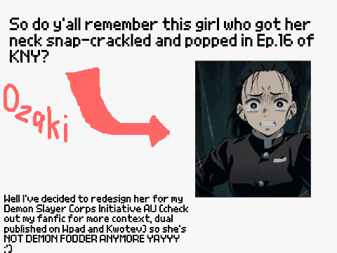OZAKI REDESIGN!!!! Ozaki Kaguyatsu, Flame Hashira