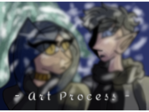 - First Snowfall - Art Process -