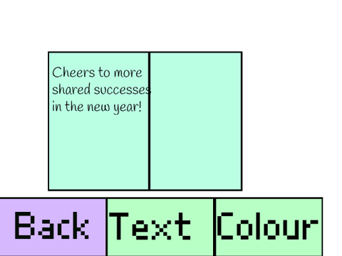 New year card creator