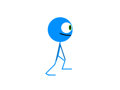 Nicky Stickfigure Walk Cycle