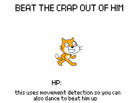 BEAT UP DUMB CAT (cus he sucks))