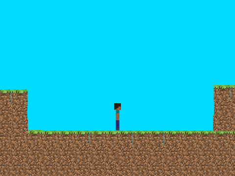 Minecraft - A scrolling platfomer 
