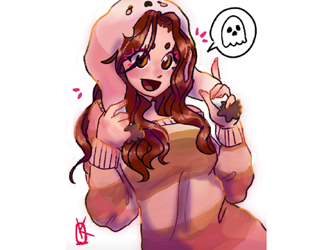 (ART) She'll ghost you, boo!