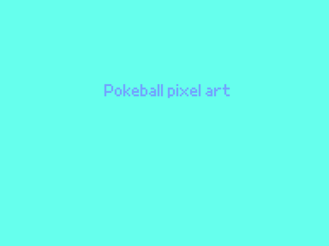 Pokeball pixelart