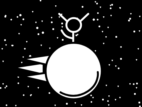 Alien on a Comet Productions Logo