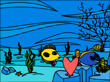 Heart others under the sea