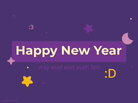 New Year's resolutions :O