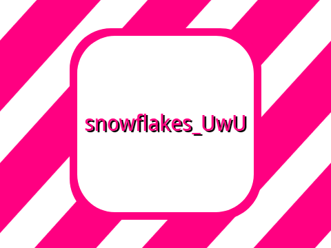 Logo for @snowflakes_UwU