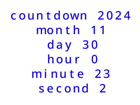 countdown 2024
